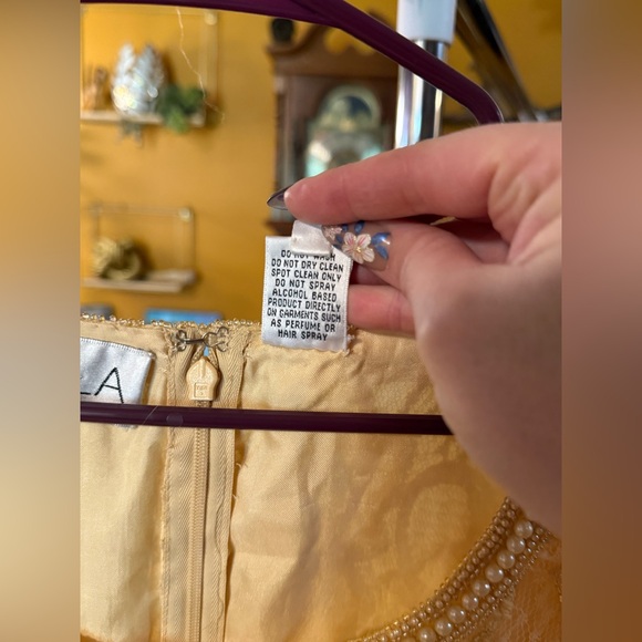 Vintage Scala Sequins and Chiffon Gown size L - Picture 5 of 8